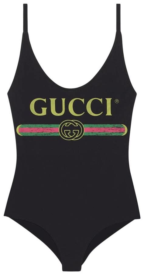 gucci swimsuits black